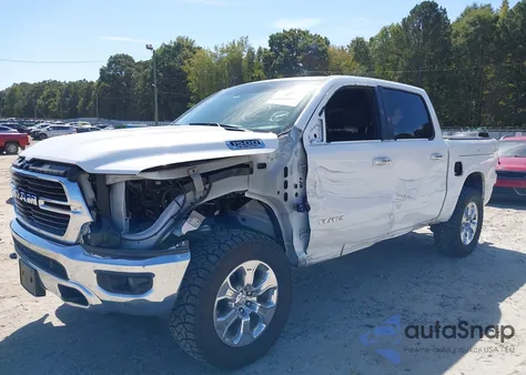 2020 Ram 1500 Big Horn 4X4 5'7 Box z USA, uszkodzony, nr VIN 1C6SRFFT7LN370170